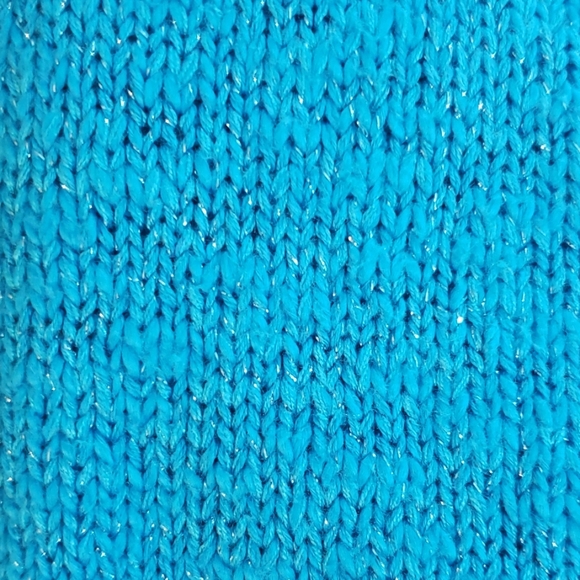 Gorgeous justice blue sparkle sweater sz 18 - Picture 8 of 8